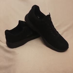 Skechers, Memory Foam Slip On Loafers, Black Wide Fit, Women's, Size 10